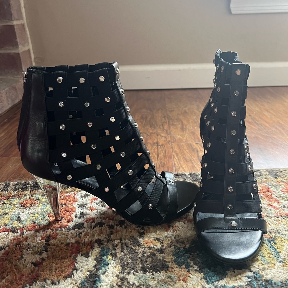 Michael Kors black studded heels